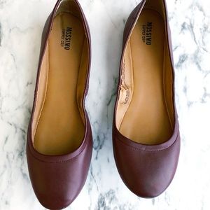 Matte Burgundy Flats